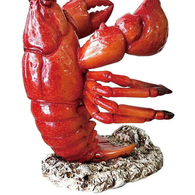 Hummer Weinflaschenhalter – Harz Langusten Flaschenständer | Maritime Küchen- & Bar Dekoration | Meeres-Themen Ornament Kaufschwan®