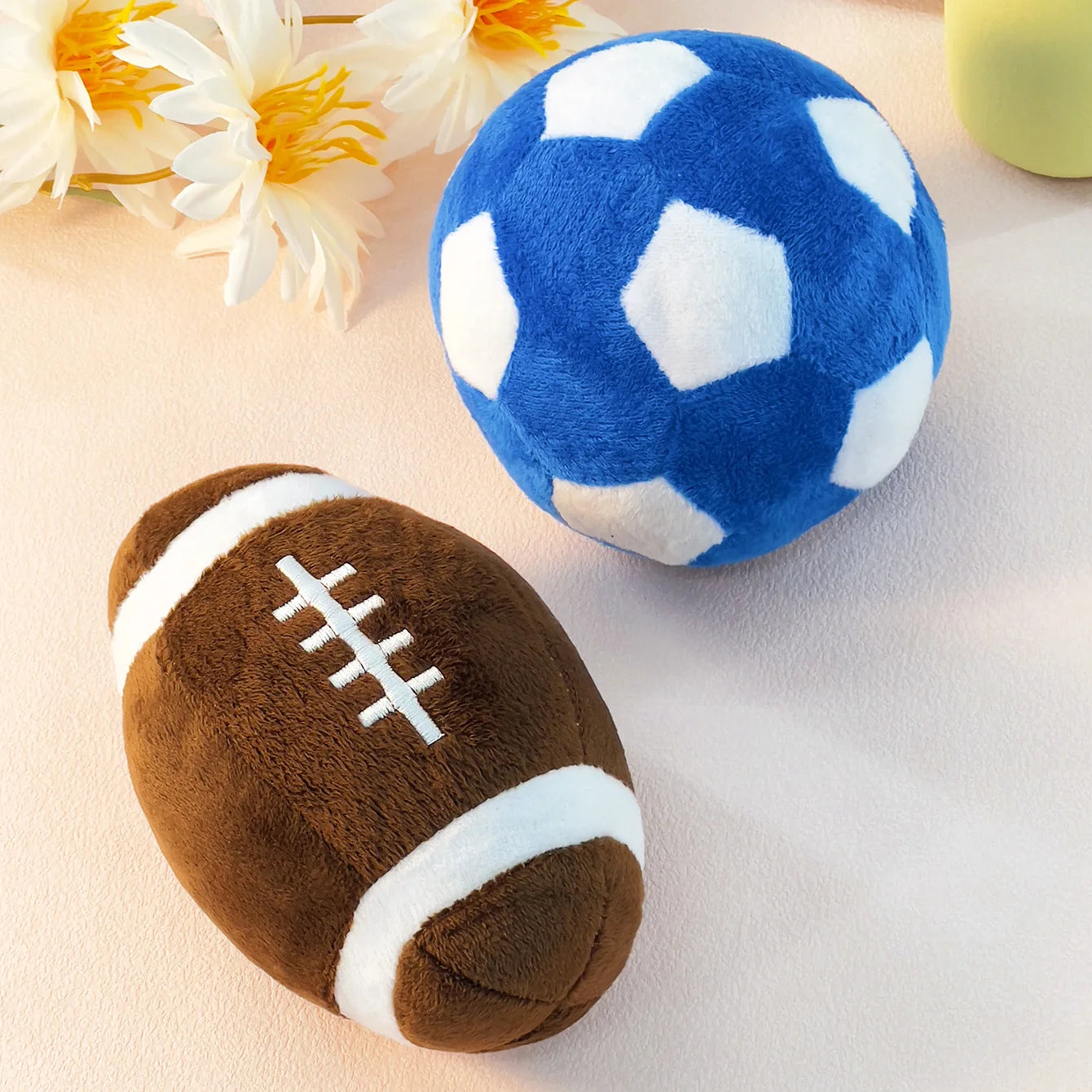 Quietschendes Rugby Hundespielzeug – Interaktiver Kauspielball für Hunde Kaufschwan®