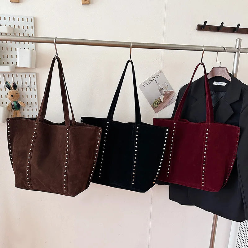 Modische Damen Schultertasche aus Mikrofaser – Hochwertige Retro Sweet Handtasche | Große Tasche mit Pailletten für Frauen Kaufschwan®