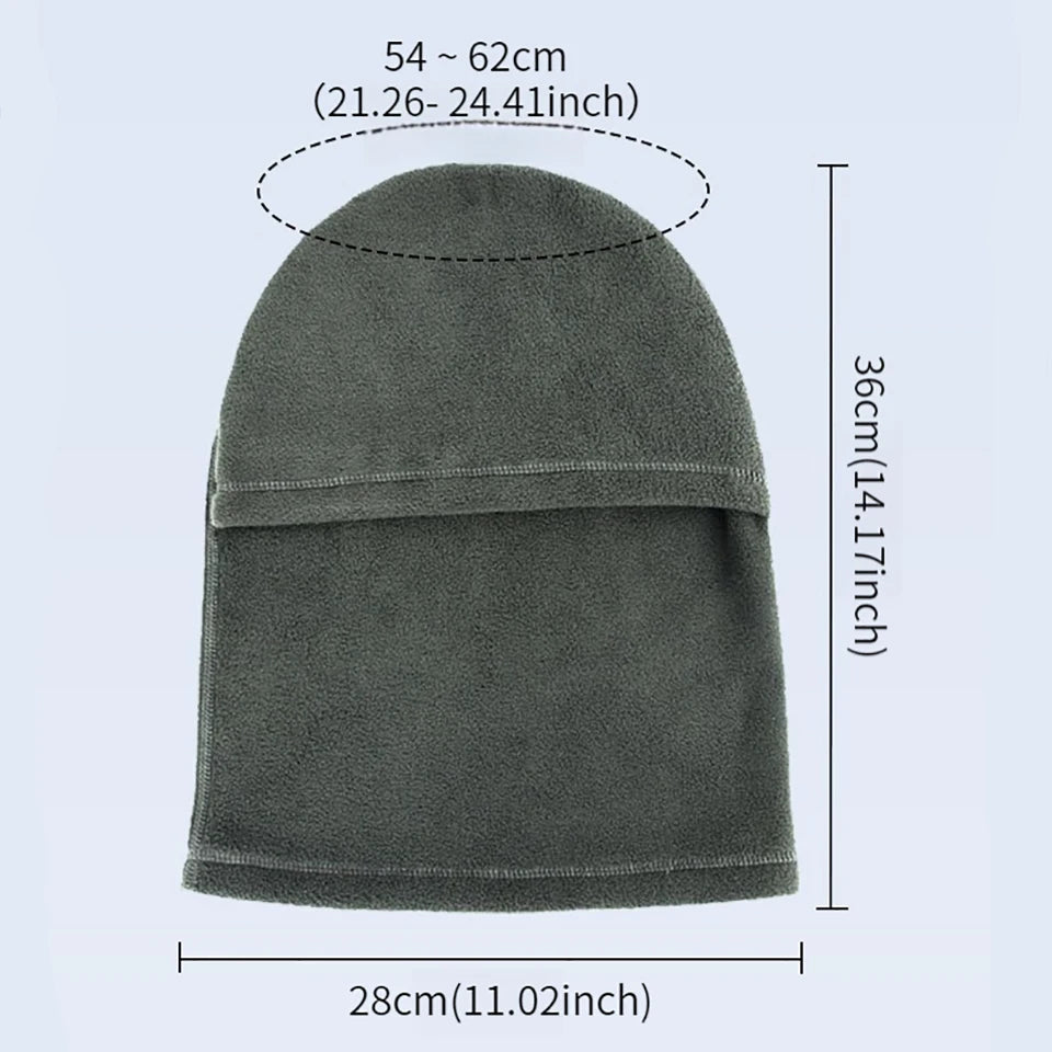 Vollgesichts-Balaclava – Winter Thermo-Fleece-Maske | Motorrad, Fahrrad & Sport Lauf Sturmhaube mit Halswärmer Kaufschwan®