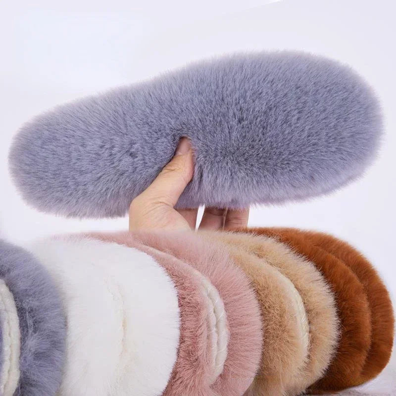 Plüsch Baumwoll Einlegesohlen – Imitiertes Fell, Thermo Winter Sohlen für Damen & Herren, Weiche Schuhpolster für Stiefel Kaufschwan®