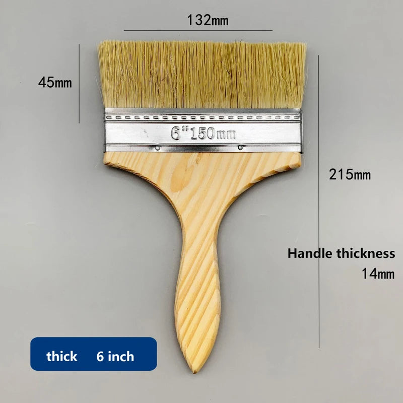 Malerpinsel mit Naturborsten – Präzisions Pinsel für Farbe, Lack & Lasur Kaufschwan® Pinsel 6 1 Stück