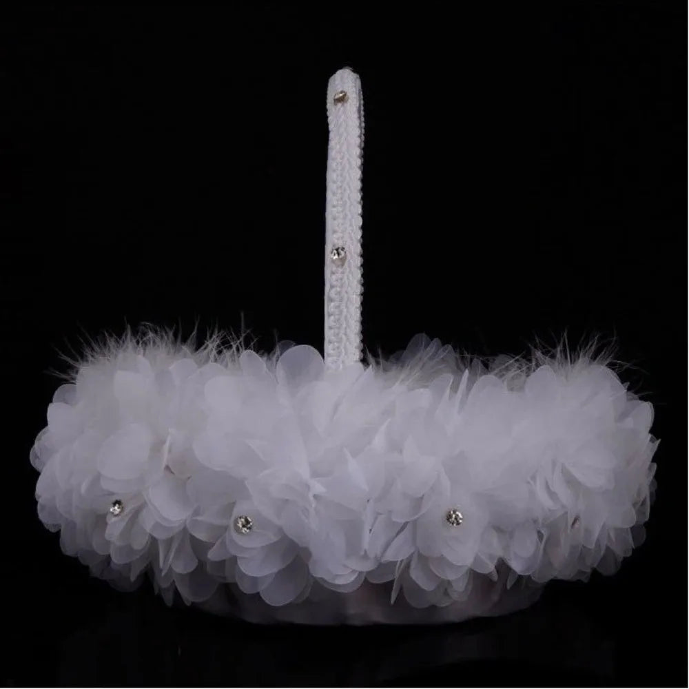 Western Stil Blumenkorb – Handgehaltener Hochzeitskorb für Braut Kaufschwan®