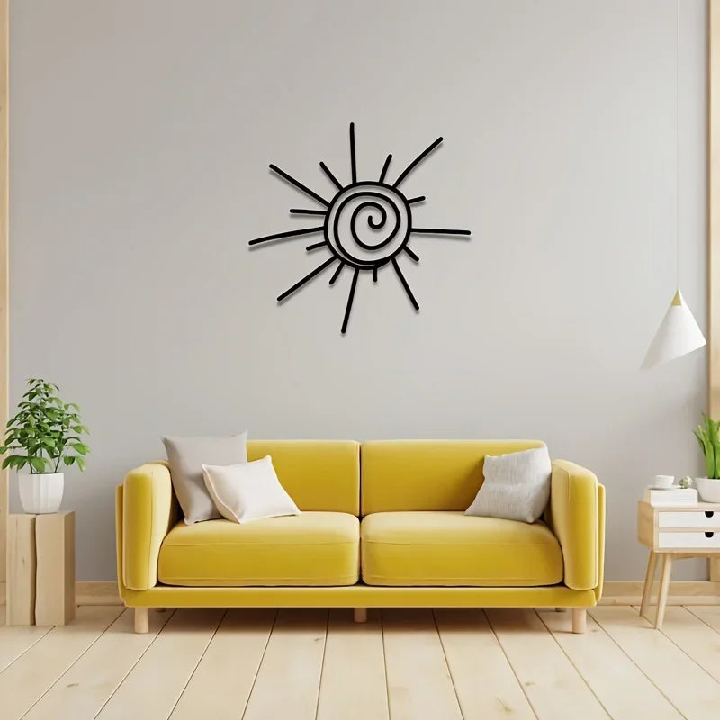 Große Metall Sonne Wanddeko – Horizontale Strand Außen Dekoration Kaufschwan®