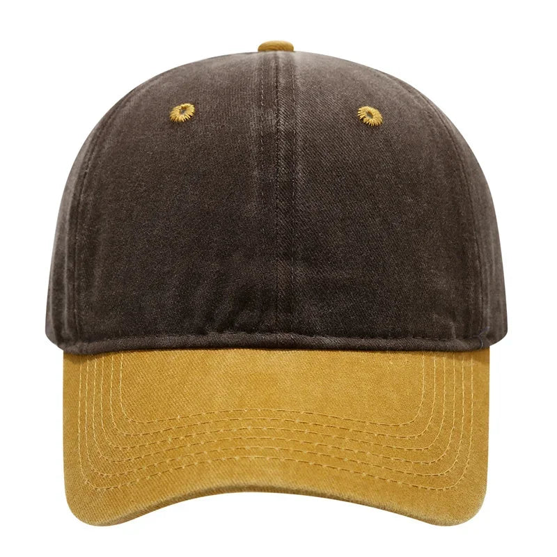 Vintage Washed Baseballkappe | Herren & Damen Farblich Abgestimmte Baseballcap | Lässige Snapback Hip Hop Baseballcap für Frühling & Sommer Kaufschwan®