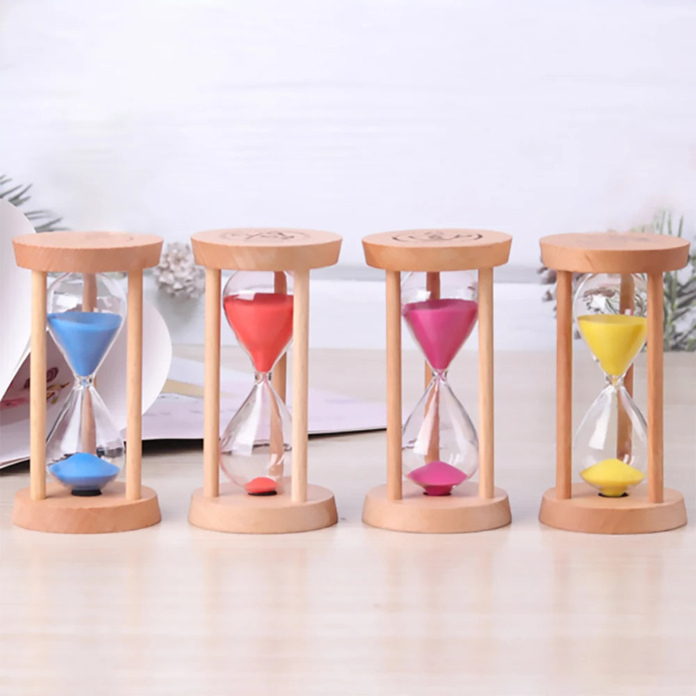 Holz Sanduhr Timer – Kreative Schreibtisch Dekoration & Moderne Wohn Sanduhr Geschenkidee Kaufschwan®