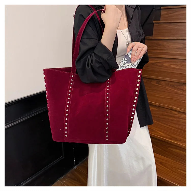 Modische Damen Schultertasche aus Mikrofaser – Hochwertige Retro Sweet Handtasche | Große Tasche mit Pailletten für Frauen Kaufschwan®