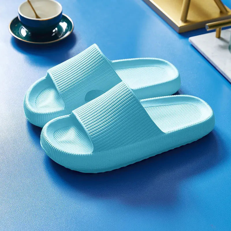 Sommer-Hausschuhe mit dicker Sohle | Atmungsaktive Rutschfeste Badslipper | Entspannung für Zuhause Damen Kaufschwan® Style 8 44-45