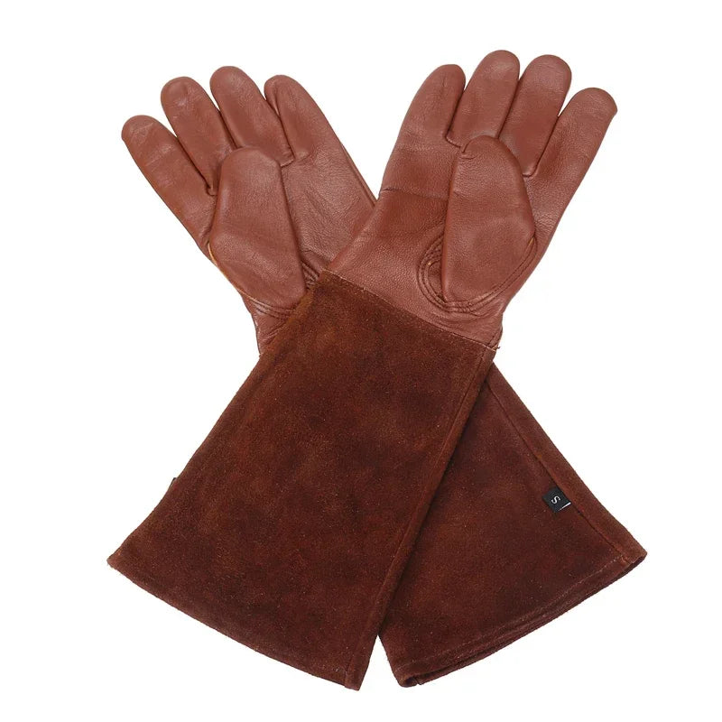 Robuste Dornenfeste Gartenhandschuhe mit Langem Schutz Ärmel für Rosenschnitt Arbeit Kaufschwan®