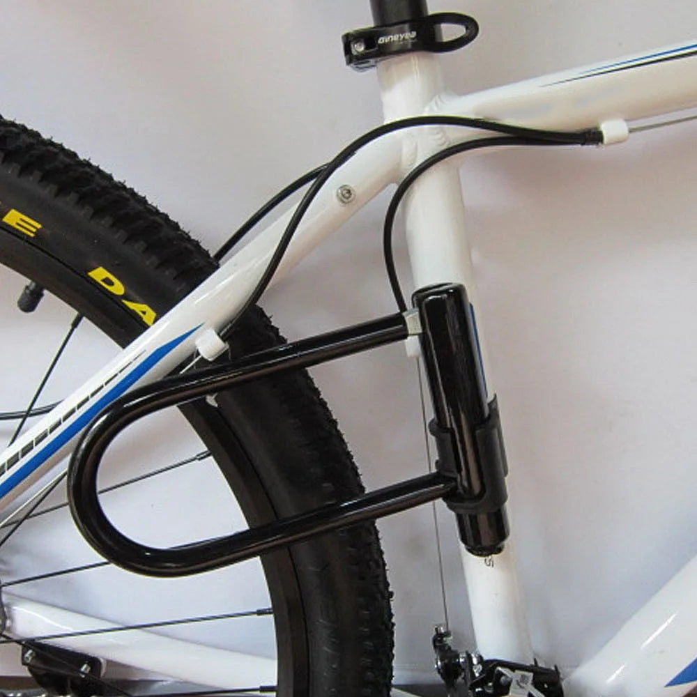 1/2 Set Fahrrad U-Schloss – Tragbares Mini Rad Schloss mit Schlüssel | Anti-Diebstahl Sicherheitsschloss für Motorrad, Roller & Fahrrad Kaufschwan®