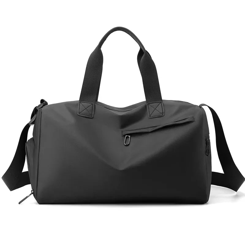 Große Reisetasche/Sporttasche – Wasserdichte Yoga Tasche mit Trocken- & Nassfach | Outdoor Crossbody Tasche für Kurzreisen Kaufschwan® Schwarz