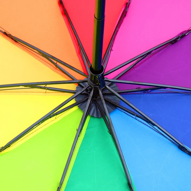 Modischer Regenbogen-Großschirm – Winddichter-Langschirm für Damen & Herren Kaufschwan®