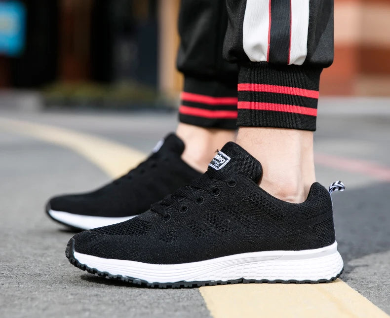 Damen Sneaker – Modische Flache Schuhe mit Plateau-Optik | Bequeme Alltagsschuhe in Übergrößen Kaufschwan®