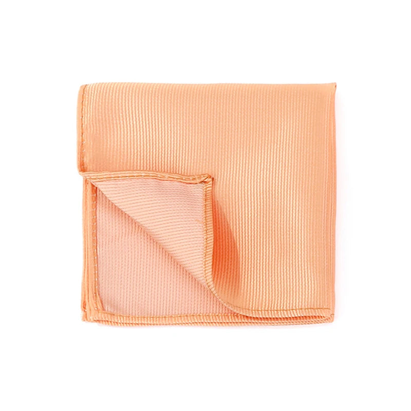 Klassisches Herren Einstecktuch – Mehrfarbig, Einfarbig & Gestreift, Elegantes Business-Accessoire für Anzüge Kaufschwan® Pfirsichrosa