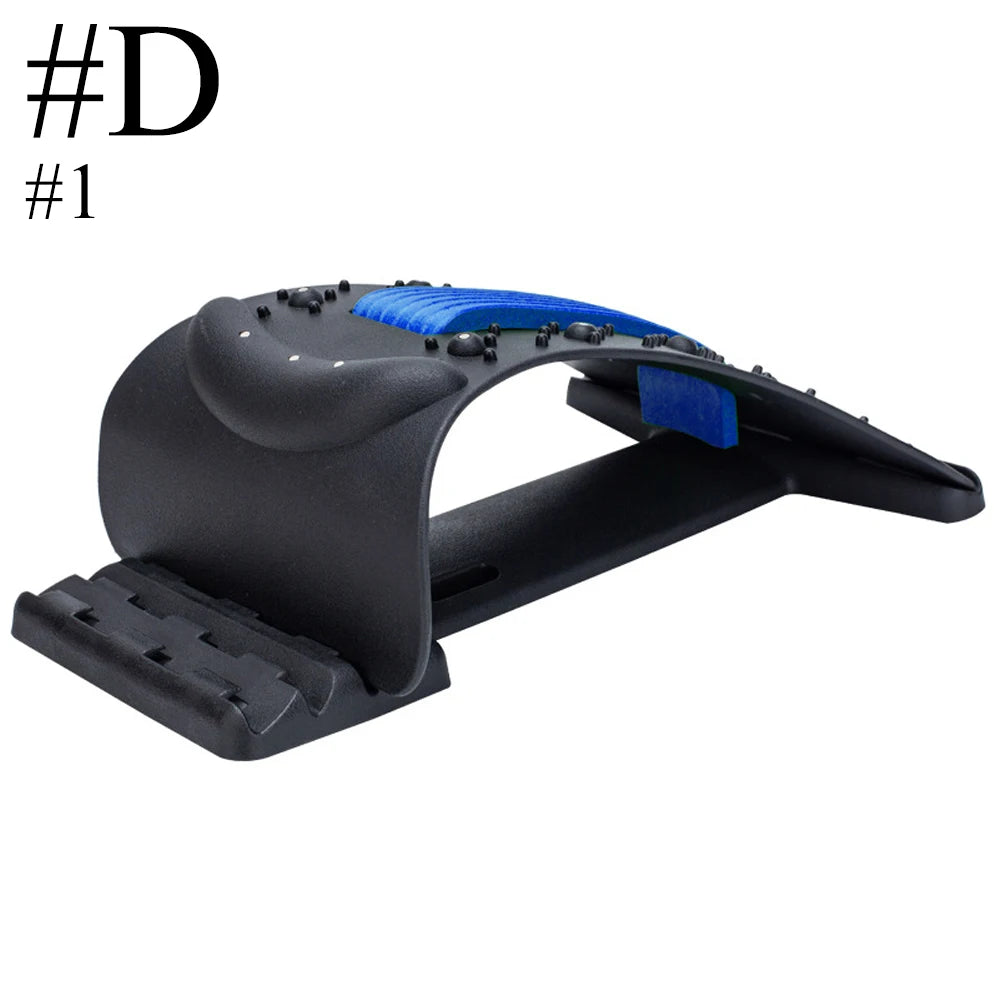 Magnetischer Rückenstrecker | Muskelentspannung & Haltungstherapie | Lendenwirbelstütze zur Schmerzlinderung Kaufschwan® Design D - Blau