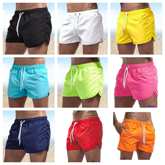 Herren Badeshorts mit Niedriger Taille – Surf Shorts & Boardshorts | Modische und Bequeme Badehose für Sommer & Strand Kaufschwan® L Himmelblau