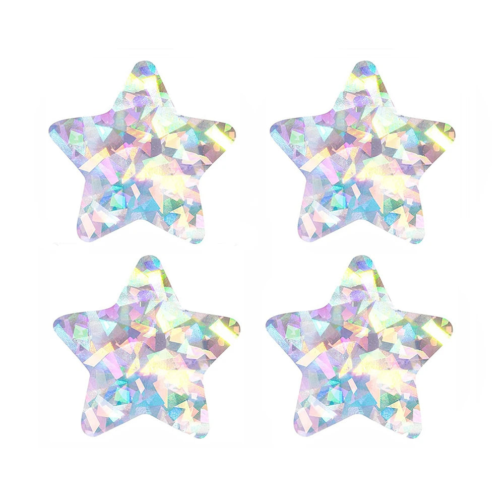 50–500 Stück Silberne Folien-Sternaufkleber – Holografische Belohnungs-Sticker für Kinder, Lehrer & Bastelarbeiten | Glänzende Sterne für Dekoration & Unterricht Kaufschwan®