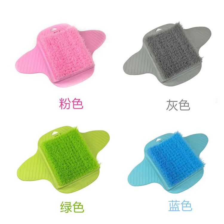 Silikon Fußbürste Massage Slipper – Dusch Fußreiniger mit Bimsstein & Saugnäpfen Kaufschwan®