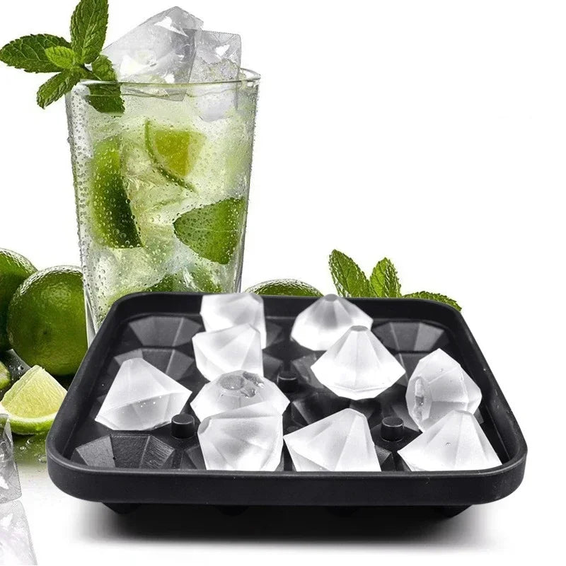 Diamant Eiswürfelform aus Silikon – 16 Elegante Eiswürfel für Whiskey, Cocktails & Getränke Kaufschwan®