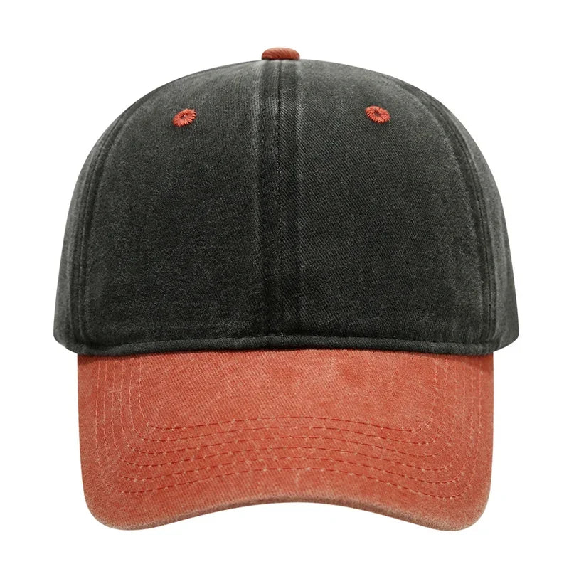 Vintage Washed Baseballkappe | Herren & Damen Farblich Abgestimmte Baseballcap | Lässige Snapback Hip Hop Baseballcap für Frühling & Sommer Kaufschwan®