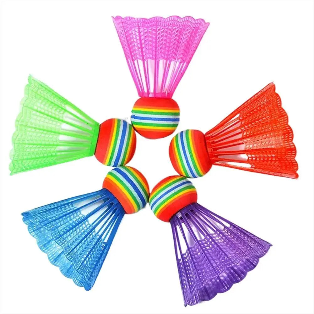 4 Stück Bunte Federbälle – Langlebige Trainings Federbälle mit Stabiler Flugbahn | Outdoor Badminton Zubehör Kaufschwan®