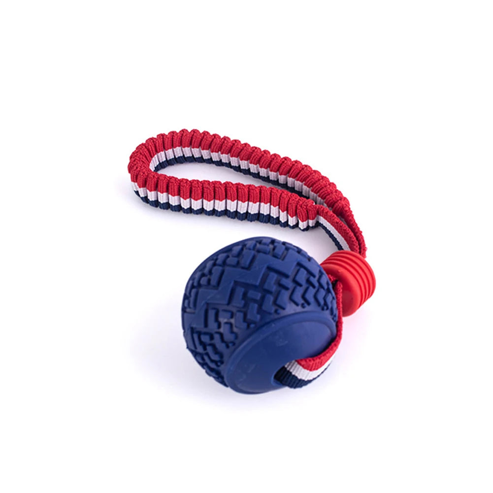 Hund Seil Knotenball – Bissfestes Kauspielzeug mit Zugseil Kaufschwan® Design 4 6.5x24cm