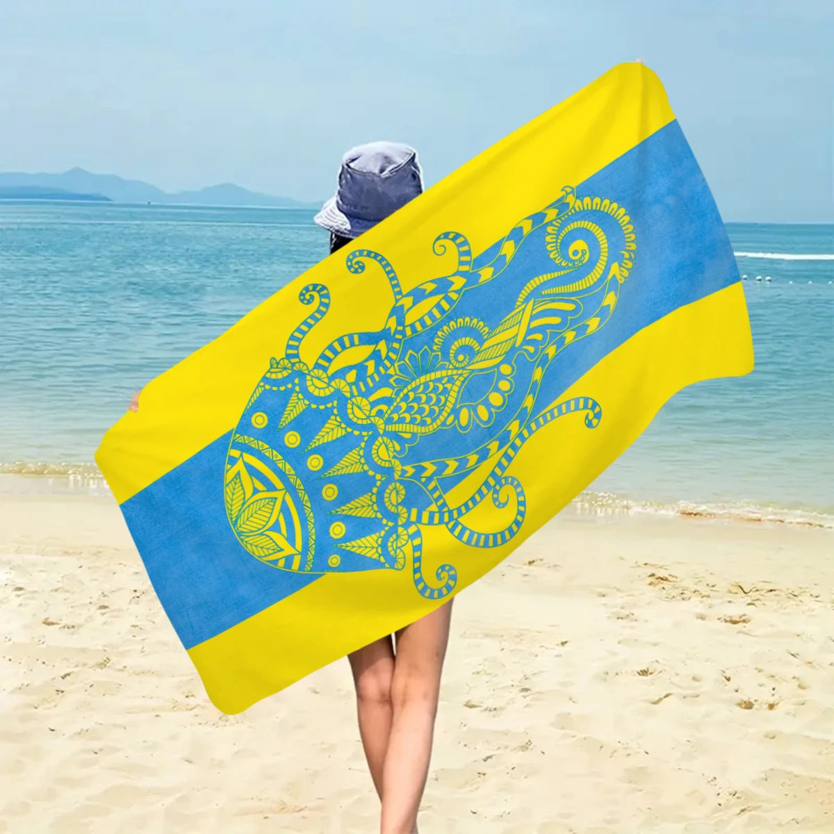 Großes Strandtuch aus Ultrafeiner Mikrofaser – Schnell Trocknend & Saugfähig | Multifunktionales Schwimm- & Reisetuch Kaufschwan®