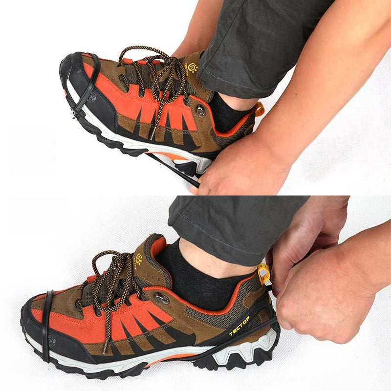 5/8-Zacken Eis Krallen Schuhüberzüge – Anti-Rutsch Spikes für Schuhe | Outdoor Wandern & Bergsteigen Schnee Steigeisen Kaufschwan®