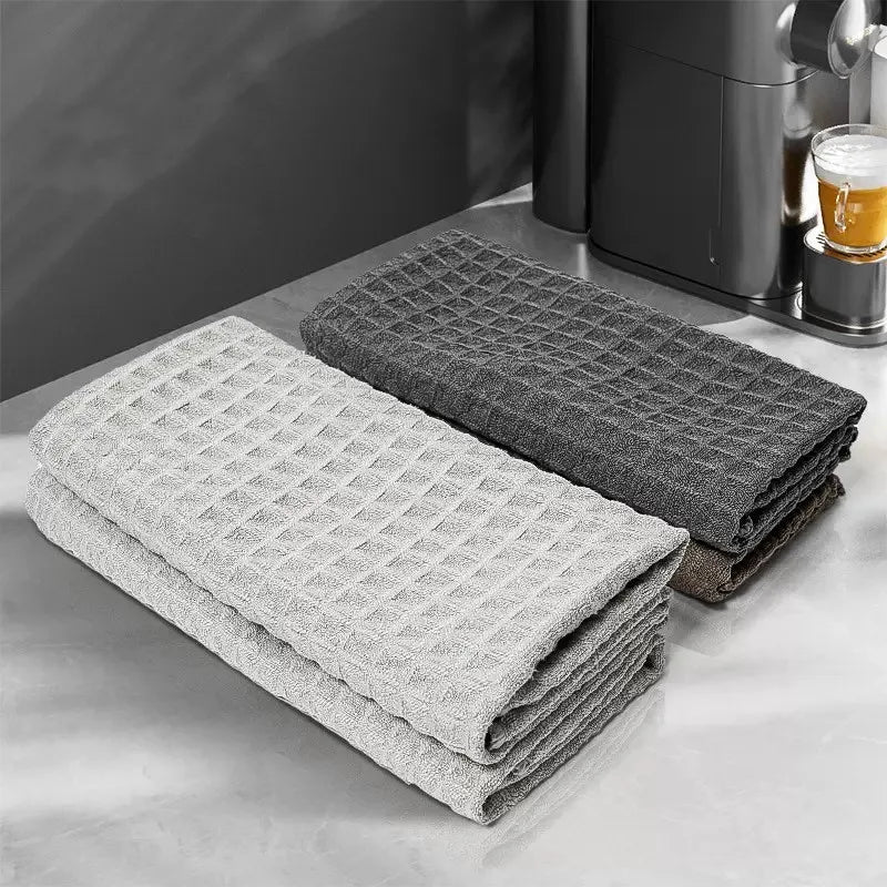 25×25 cm Küchen Reinigungstücher – Fettabweisende Mikrofaser Wischtücher | Saugfähige Geschirrtücher für Haushalt & Küche