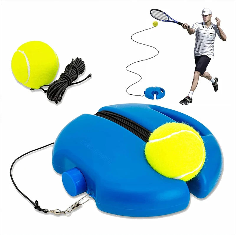Tennis Trainer Rückprallball mit Schnur & Basisplatte – Selbsttrainingsgerät für Anfänger & Profis Kaufschwan®