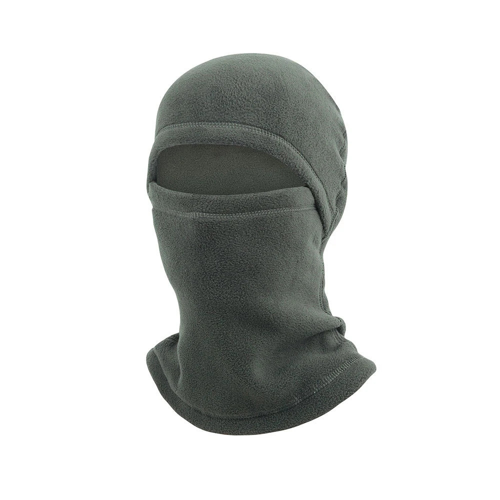 Vollgesichts-Balaclava – Winter Thermo-Fleece-Maske | Motorrad, Fahrrad & Sport Lauf Sturmhaube mit Halswärmer Kaufschwan® Dunkelgrau