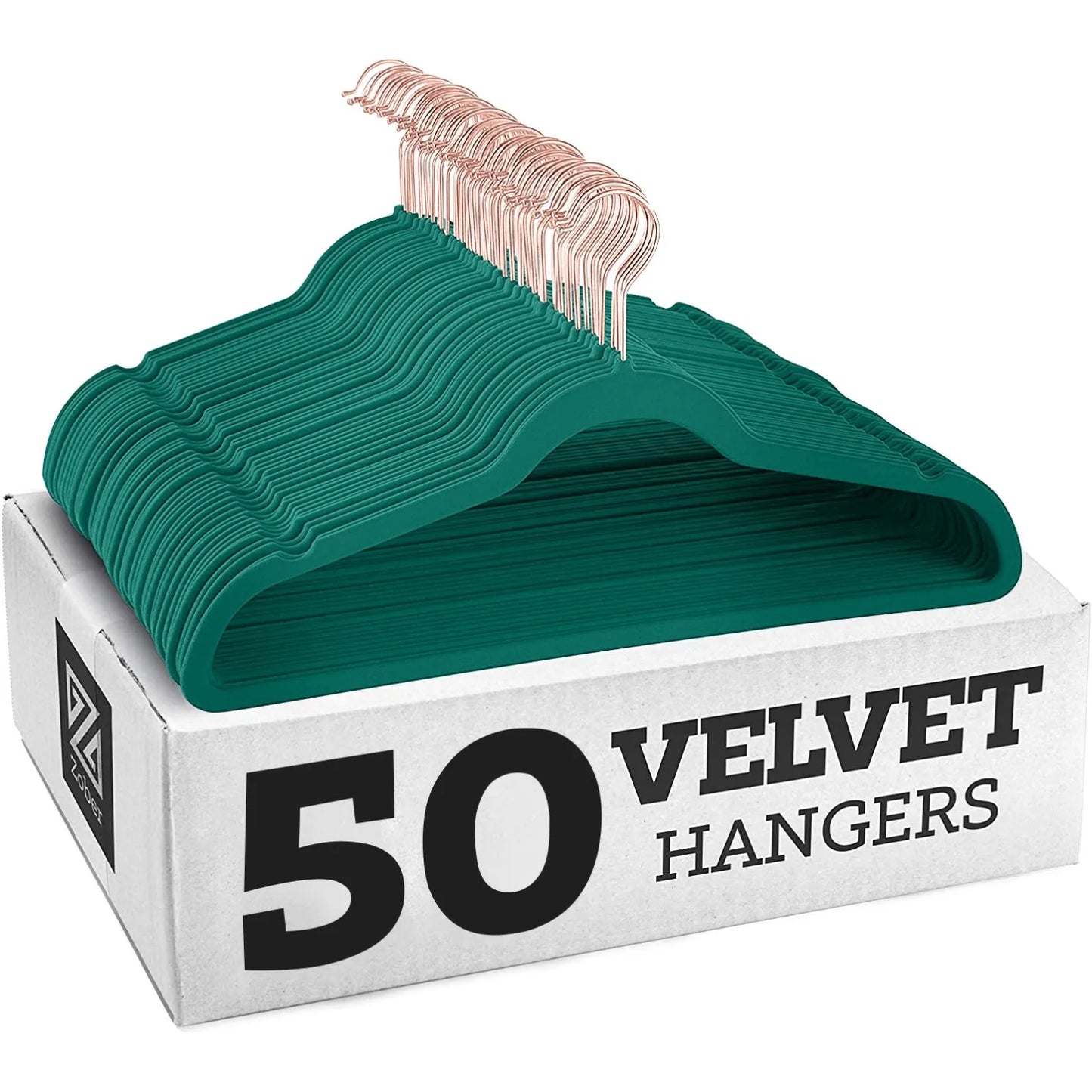 50er Set Kleiderbügel - Anti Rutsch Samt Kleiderbügel – Japanischer Stil für Kleider und Mäntel