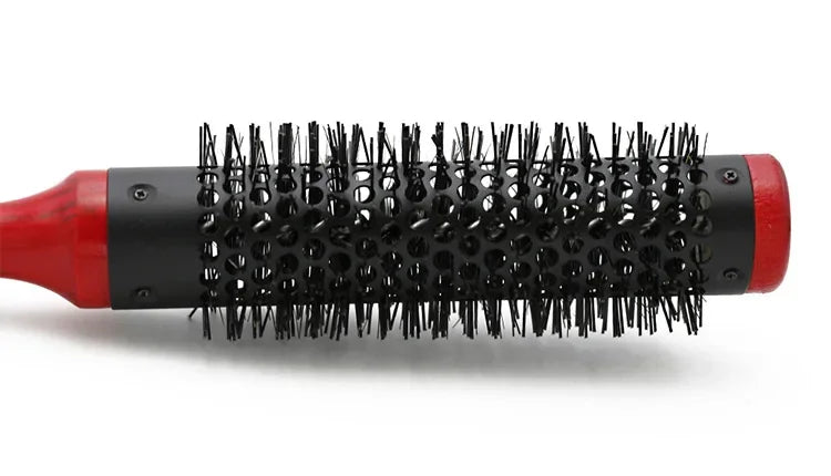 Professionelle Antistatische Rundbürste – Wildschweinborsten Föhn- & Lockenbürste | Styling-Tool für Lockiges Haar & Salon Kaufschwan®