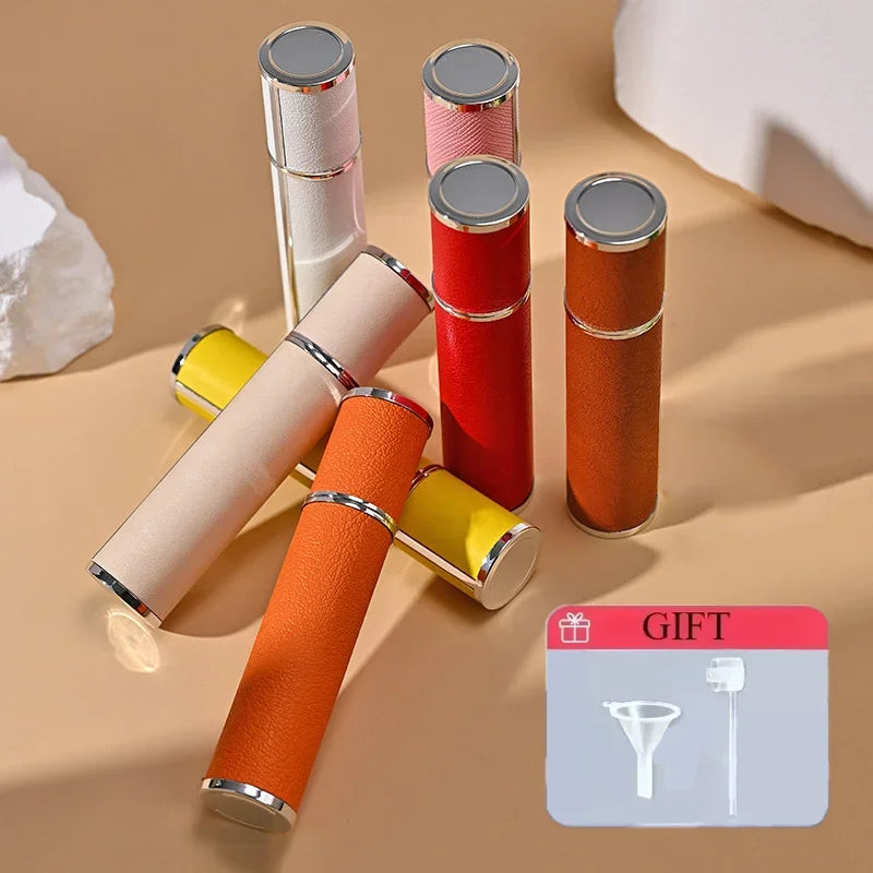 10ml Luxus Leder Glas Parfüm Sprayflasche – Tragbarer Nachfüllbarer Mini Atomizer | Reise-Parfüm Nachfüllbehälter Kaufschwan®