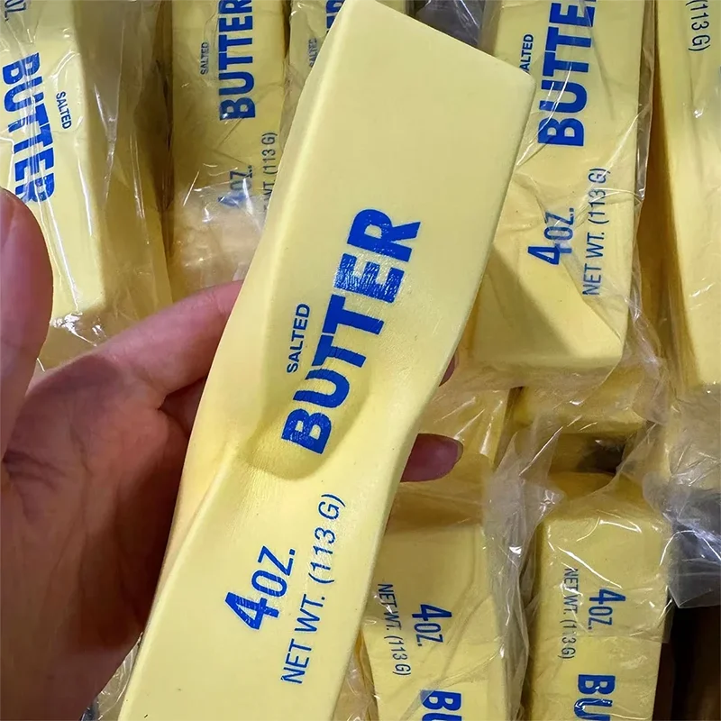 Butterstück-Squishy – Weiches Elastisches Knautsch- & Fidget-Spielzeug, Lustiger Scherzartikel & Sensorikspielzeug zum Stressabbau