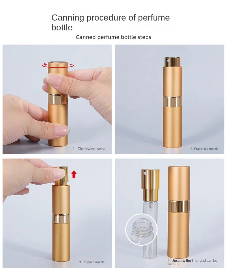 8ml Parfüm Nachfüllflasche – Aluminium Refill Spray Atomizer | Tragbare Reise-Parfümflasche Kaufschwan®