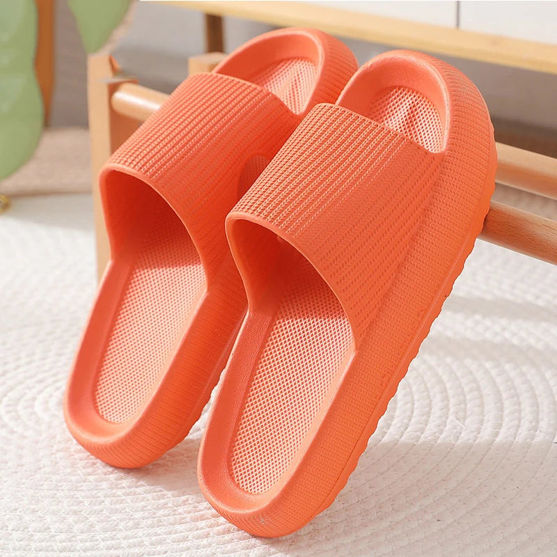 Sommer-Hausschuhe mit dicker Sohle | Atmungsaktive Rutschfeste Badslipper | Entspannung für Zuhause Damen Kaufschwan® Style 2 42-43