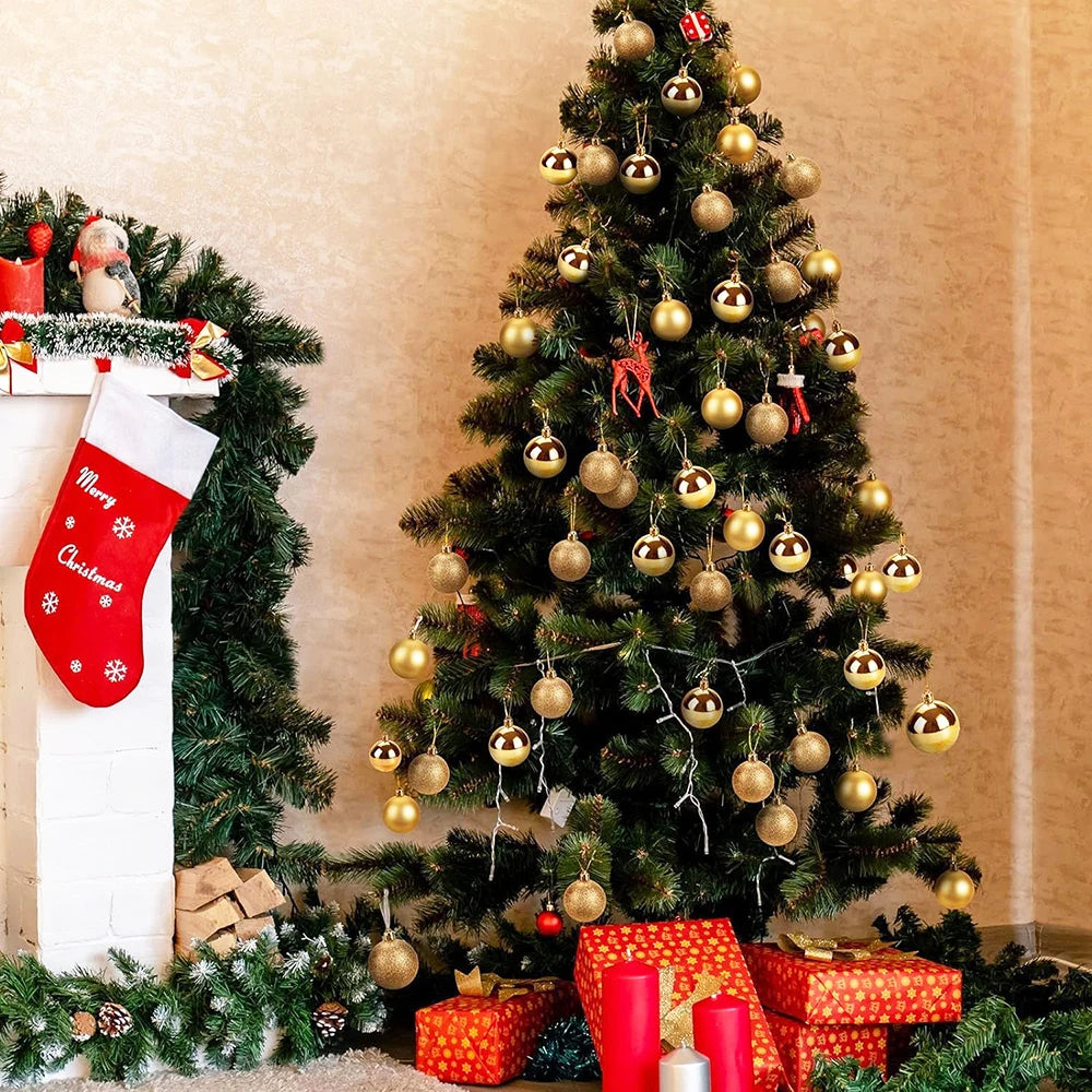 Glitzer Weihnachtskugeln – Bruchsichere Christbaum Anhänger | Festliche Deko für Weihnachten, Hochzeit & Feierlichkeiten Kaufschwan®
