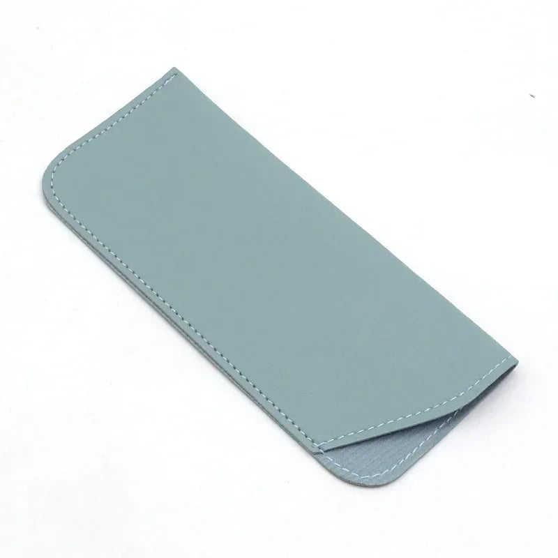 PU Leder Brillenetui – Sonnenbrillen und Lesebrillen Schutzhülle Tasche Kaufschwan® Hellblau