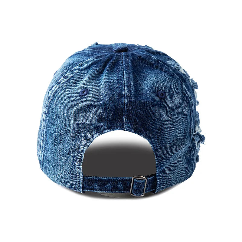 Baseballcap aus Gewaschenem Denim | Vintage Baseballcap für Damen & Herren | Atmungsaktive Verstellbare Baseballcap für Frühling & Sommer Kaufschwan®