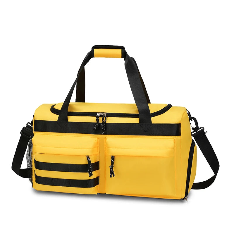 Große Reisetasche mit Viel Stauraum – Carry-On Tasche mit Trocken- & Nassfach | Multifunktionale Unisex Wochenend- & Nacht Tasche
