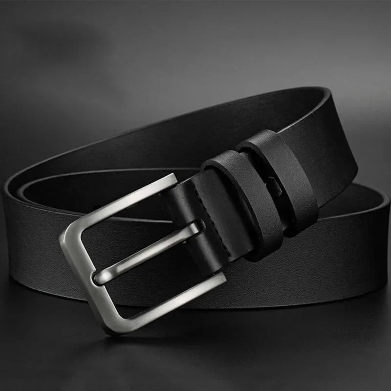 Luxus Herren Gürtel aus PU-Leder – Quadratische Metallschließe | Business & Freizeit Designer Gürtel für Jeans & Anzüge Kaufschwan®