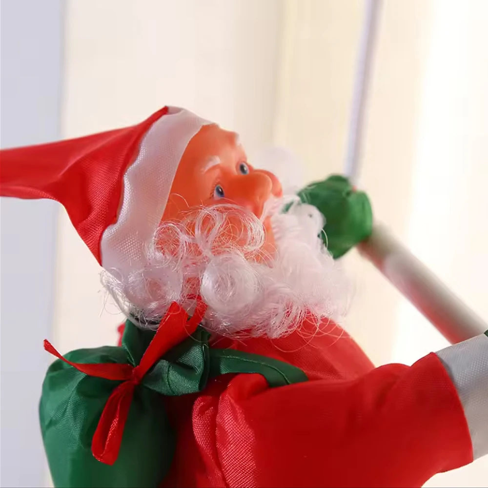 Kletternder Weihnachtsmann Dekofigur – Hängende Weihnachtsdekoration | Lustige Santa Claus Puppe für Zuhause & Restaurant Kaufschwan®