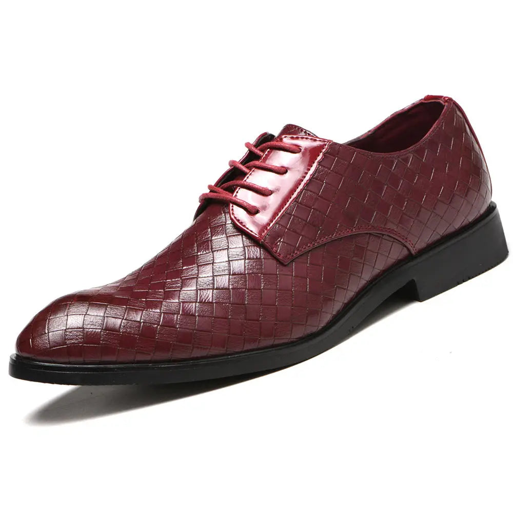 Herren Schnürschuhe Herbst/Winter – Elegante Spitzleder-Businessschuhe | Formelle Schuhe für Büro, Party & Feier zum Günstigen Preis Kaufschwan®