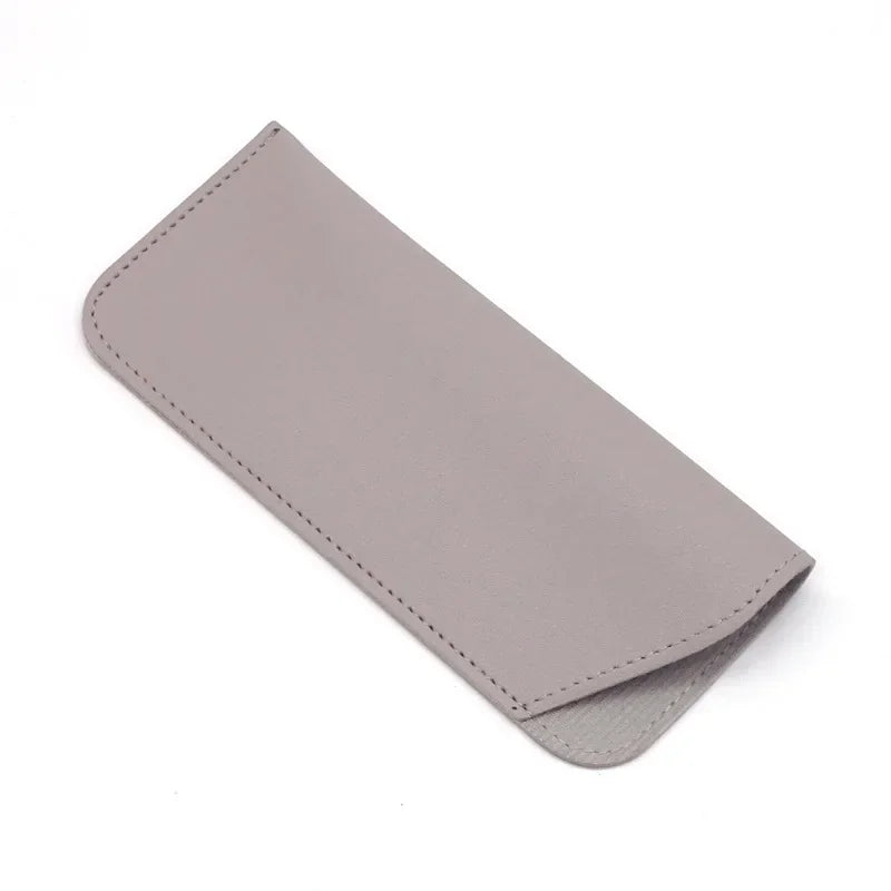 PU Leder Brillenetui – Sonnenbrillen und Lesebrillen Schutzhülle Tasche Kaufschwan® Hellgrau