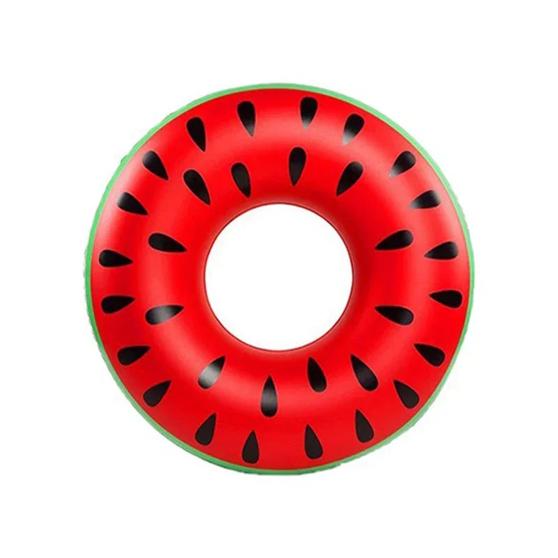 Aufblasbarer Schwimmreifen Pink Coffee Sweet – Schwimmring im Wassermelonen-Design für Kinder & Erwachsene (60-120cm) Kaufschwan® 120cm