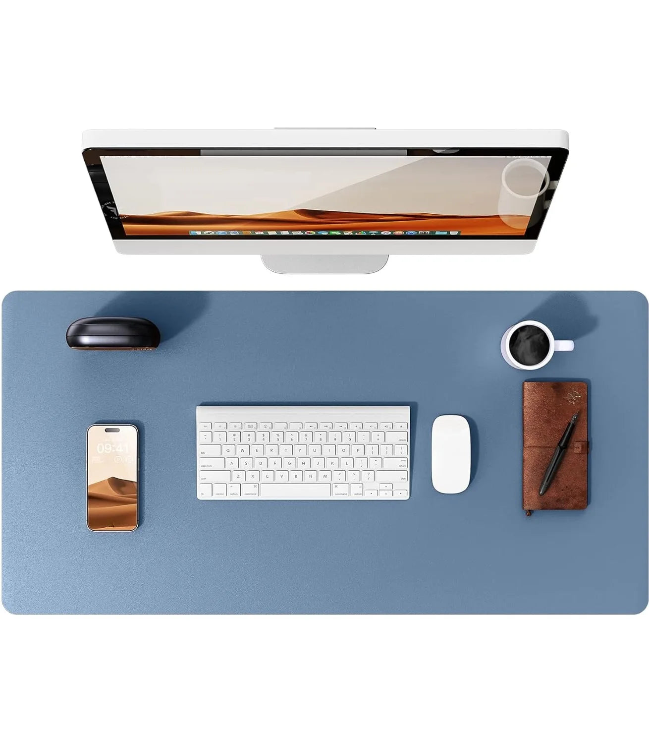 Große PU Leder Schreibtischunterlage – Rutschfeste Office Tischmatte und Laptop Schutzauflage Kaufschwan®