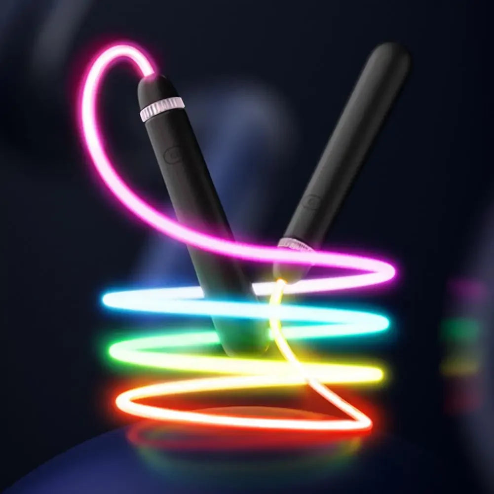 2,8M Leuchtendes Kinder Springseil – USB Wiederaufladbares LED Springseil | Fitness Trainingsseil für Kinder & Erwachsene Kaufschwan®