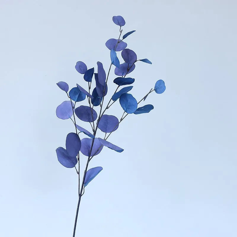 Rosa Eukalyptusblätter Künstliche Pflanzen – Dekorative Kunstblätter für Blumenwand, Hochzeit & Weihnachtsdekoration | Wohnaccessoires & Blumengestecke Kaufschwan® Blau 1 Stück