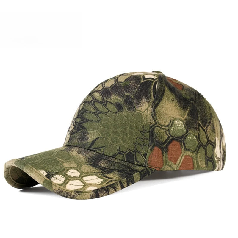 Outdoor Sport Camouflage Baseballkappe | Herren Radfahren Cap | Casual Vielseitige Baseballcap Kaufschwan® Grün/Baun